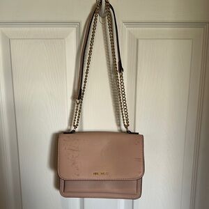 Nine West Pink Crossbody Bag with Chain Strap